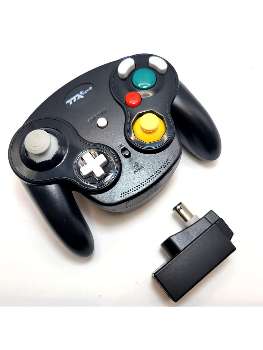 Black "WaveDash" Wireless GameCube Controller for NGC or Wii - New In Box